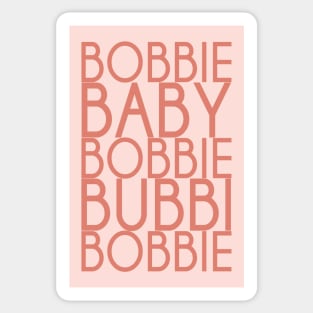 Bobbie Baby Bobbie Bubbi Bobbie Sticker